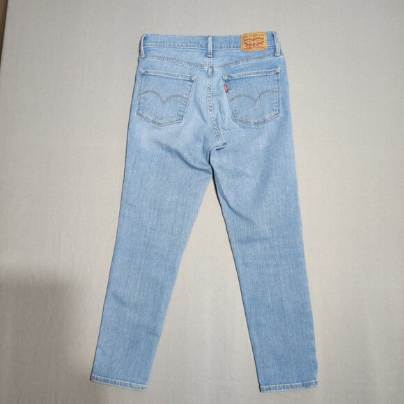 Levi's 311 jeans women's size 27 denim blue colour shaping skinny crop - Picture 3 of 14